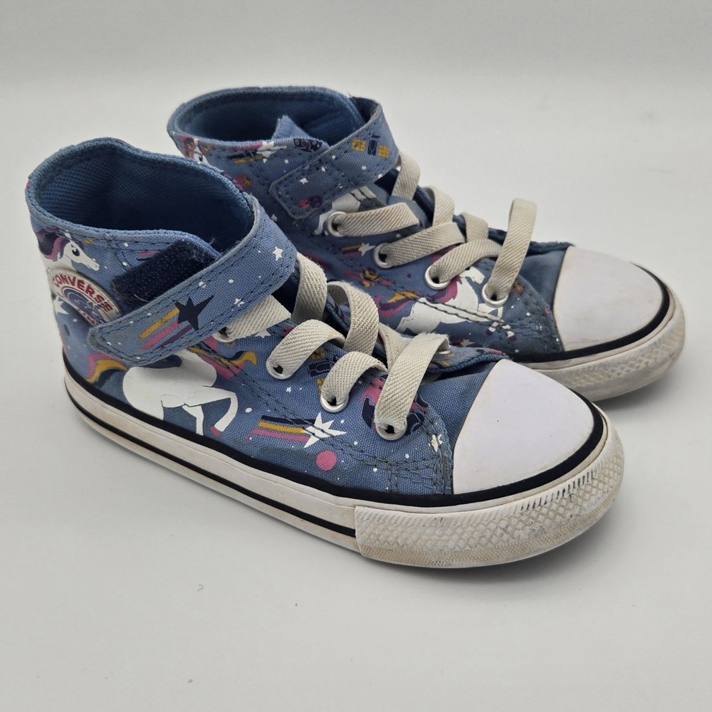 Converse Chuck Taylor All Star Unicons Blue Unicorn High Top Shoes Little Kid 9